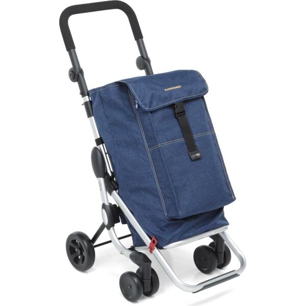 foppapedretti 9702001100 carrello spesa 48x40xh110 cm alluminio blue jeans - 9702001100 go up