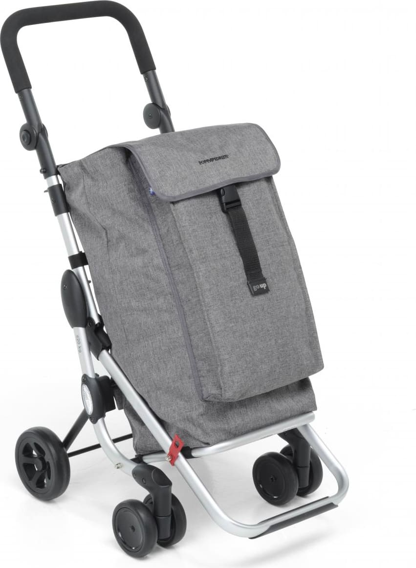 foppapedretti 9702001200 carrello spesa 48x40xh110 cm alluminio grigio - 9702001200 go up