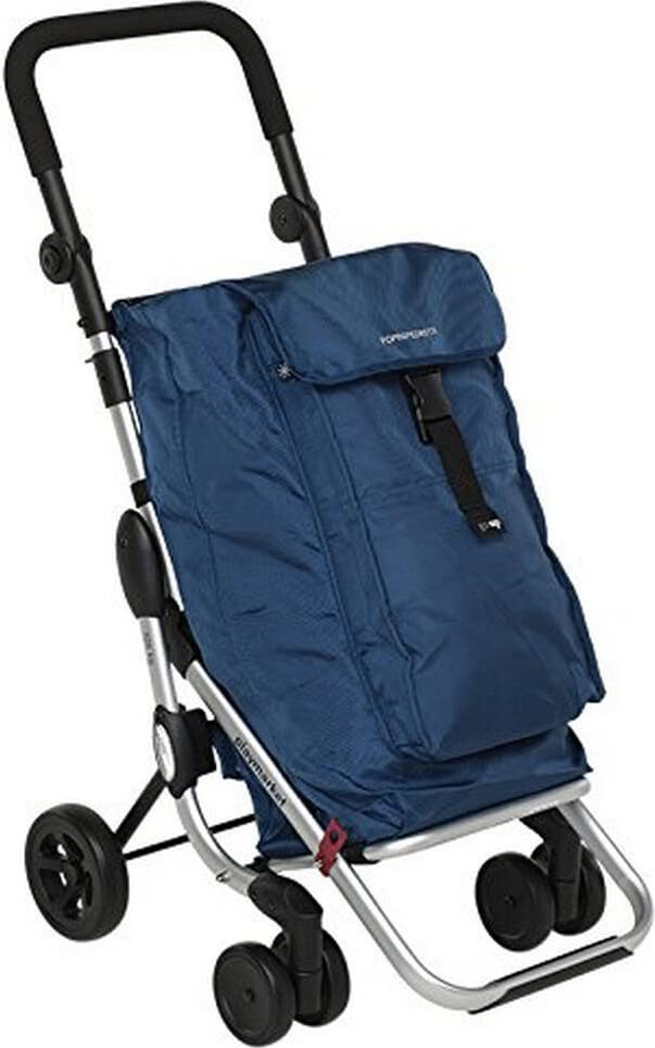 foppapedretti go-up camel carrello portaspesa innovativo 38 lt  navy - go-up camel