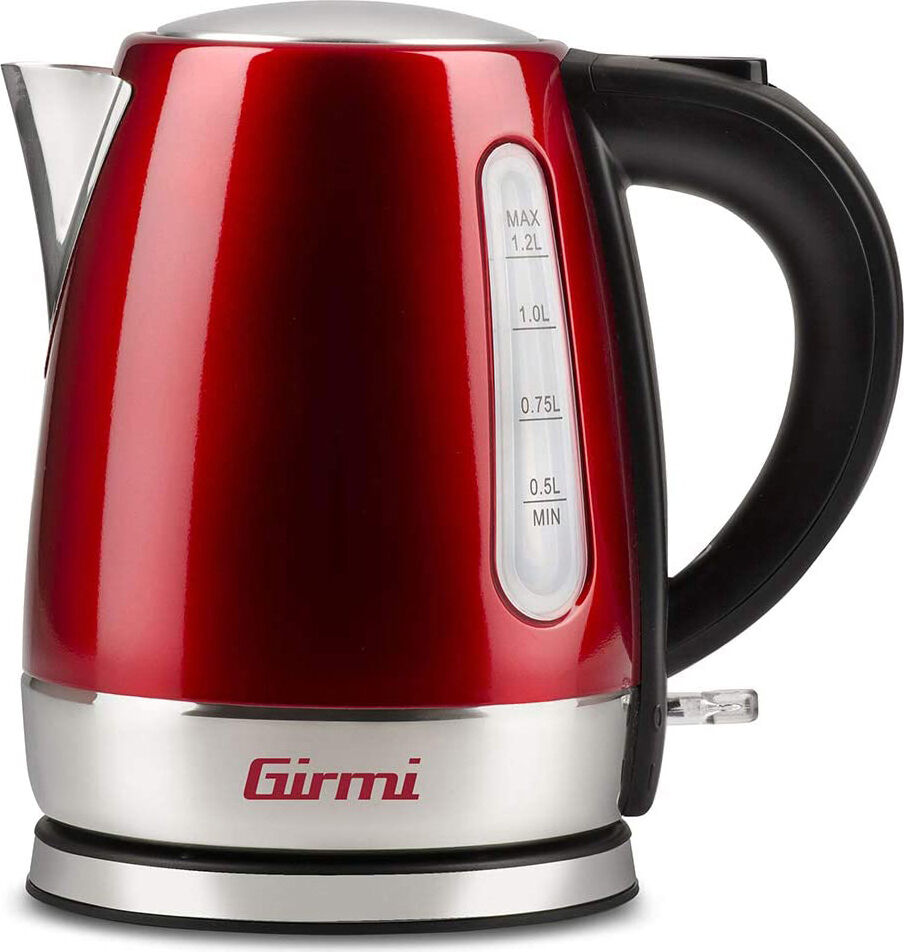 girmi bl3202 bollitore elettrico capacità 1,2 litri potenza 1600 watt spegimento automatico colore rosso - bl3202