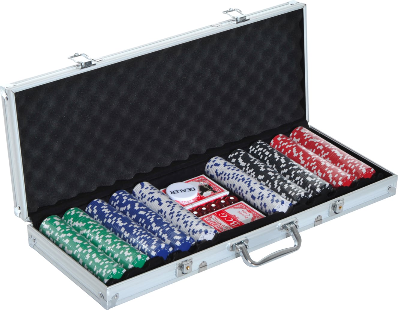 dechome a70014 set 2 mazzi di carte poker con valigetta gioco da tavolo per bambini da 3+ anni - a70014