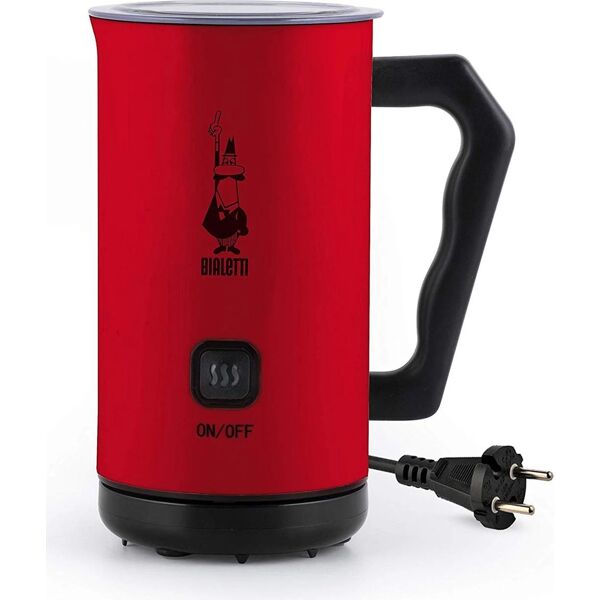 bialetti mkf02 montalatte elettrico capacità 150 / 300 ml monta o riscalda il latte colore rosso - mkf02 milk frother