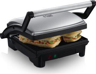 russell hobbs 17888 bistecchiera elettrica doppia piastra antiaderente potenza 1800 watt - panini maker 17888