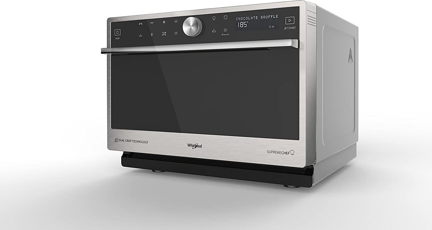 Whirlpool Mwp 3391 Sx Mwp 3391 Sx Supreme Chef Forno A Microonde Combinato Ventilato Con Grill 33 Litri 1000 Watt Cottura A Vapore / Crisp Colore Silver