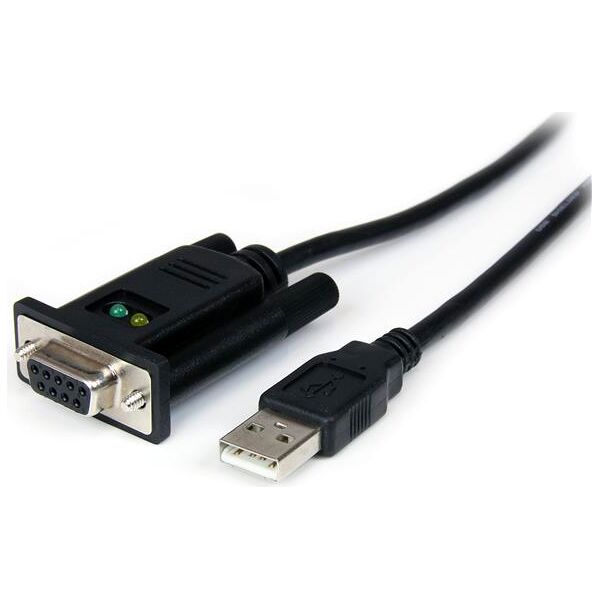 startech icusb232ftn cavo adattatore seriale dce 1 porta usb a rs232 db9 null modem con ftdi - icusb232ftn