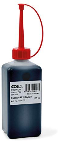 Colop Colore tampone per timbri, 250 ml, colore: Nero