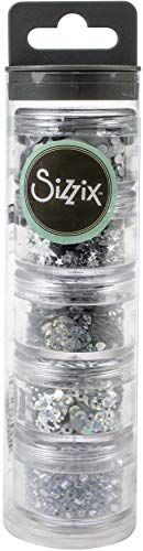 Sizzix Creazione di paillettes e perline essenziali argento 5PK