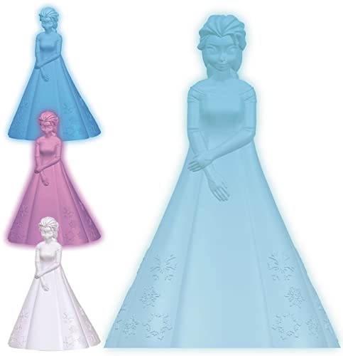 Lexibook Veilleuse Couleur Elsa La Reine des Neiges Décoration Lumineuse Multicolore Chambre Enfants Disney Frozen avec Timer