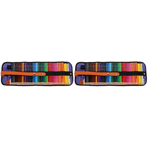 Ciieeo 2 Set Colorato Matite Colorate Colore Dell'acqua Matite Acquerellabili Acquerelli Per Adulti Matite Per Schizzi Abito Forniture D'arte Di Legno Bambino Portatile Disegno