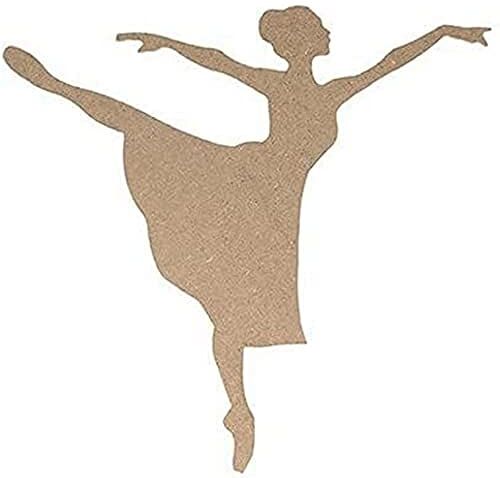 Artemio 15 cm MDF Silhouette Dancer – Ballerina, Legno