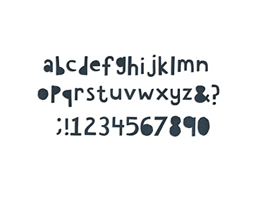 Sizzix Bigz XL Alphabet Die-Cutout Inferiore di Tim Holtz, Legno/Acciaio/plastica, Multicolore, 37.6 x 15.3 x 2 cm