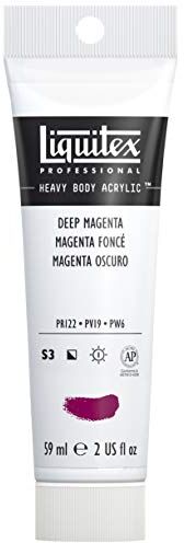 LIQUITEX Heavy Body Colore Acrilico Professionale Denso, ad Alta Viscosità, Magenta (Magenta Scuro), 59 ml