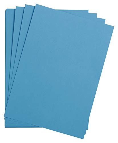 Clairefontaine Confezione di carta Maya Maya 25 Fogli di carta da Disegno liscia Blu A4 21x29,7 cm 185g Ideale per il Disegno e le Attività Creative