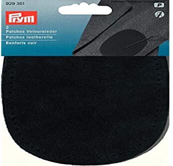 Prym -14 x 10 cm, 2 Pezzi, in Pelle, da Bambino, Colore: Blu Navy