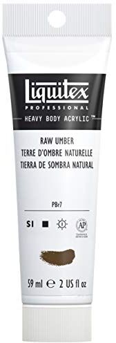 LIQUITEX Heavy Body Colore Acrilico Professionale Denso, ad Alta Viscosità, Marrone (Umbra Naturale), 59 ml