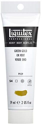 LIQUITEX Heavy Body Colore Acrilico Professionale Denso, ad Alta Viscosità, Oro (Oro Verde), 59 ml