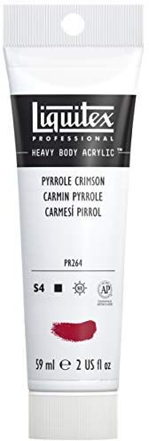 LIQUITEX Heavy Body Colore Acrilico Professionale Denso, ad Alta Viscosità, Rosso (Carmin Pirolle), 59 ml