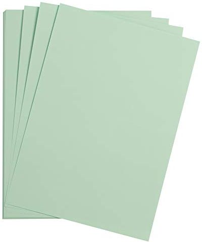 Clairefontaine Confezione di carta Maya 25 Fogli di carta da disegno Liscia Verde menta A3 29,7x42 cm 185g Ideale per il Disegno e le attività creative