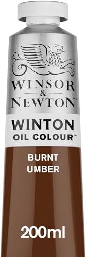 Winsor & Newton Olio Winton 200 ml Terra d'Ombra Bruciata