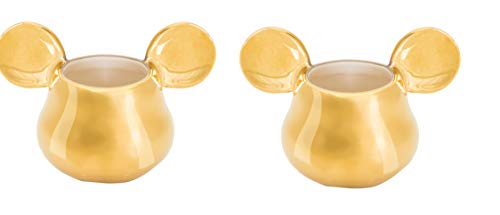 Joy Toy MICKEY MOUSE DELUXE TAZZINE ESPRESSO 3D IN CERAMICA DORATA