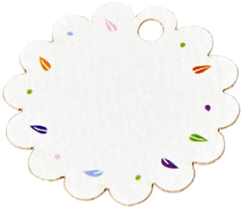 Mopec Carta con fiori e fogli colorati, 3 cm, confezione da 54, in cartoncino, multicolore