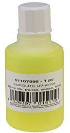 EuroLite 060158 Inchiostro Timbro Attiva UV, Giallo, 50ml