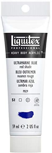 LIQUITEX Heavy Body Colore Acrilico Professionale Denso, ad Alta Viscosità, Blu (Blu Oltremare (Tonalità Rossa).), 59 ml