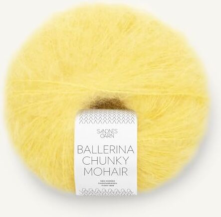 Sandnes Garn Ballerina Chunky Mohair – Colore: Limone (9004) – 50 g/ca. 135 m lana