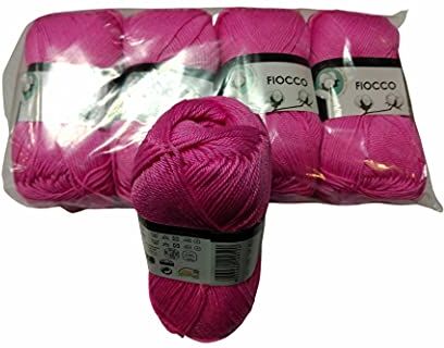 Tre Sfere Filato di Cotone Fiocco Rosa 250gr TreSfere Uncinetto Maglia Ferri