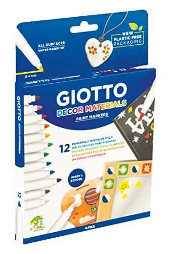 Giotto Decor Materials pennarelli multisuperficie in ast. da 12 pz