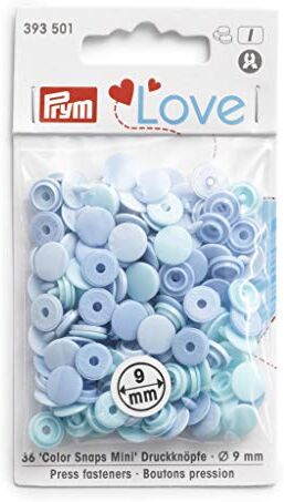 Prym Press Fasteners, Light Blue, taglia unica