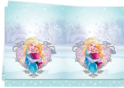 ALMACENESADAN 9936; Disney Frozen Party and Birthday Tablecloth; Product Dimensions 120 x 180 cm