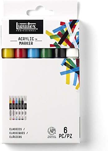 LIQUITEX Paint Marker 6 Pennarelli Punta Fine