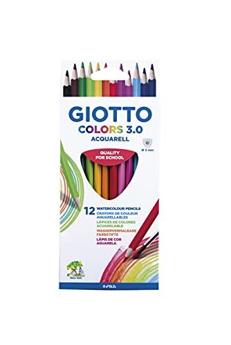 Giotto Colors 3.0 Aquarell Confezione da 12 matite 12 multicolore