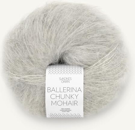 Sandnes Garn Ballerina Chunky Mohair – Colore: Gråmelert (1022) – 50 g/ca. 135 m lana