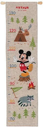 Vervaco Messlatte Disney Woodys Abenteuer, Zählmuster Confezione per Ricamo a Punto Croce, Cotone, Multicolore, 18.0 x 70.0 x 0,3 cm