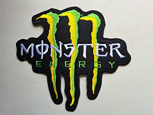 SUMA SHOP Patchwow Grande Toppa Ricamata Da Applicare Con Ferro Da Stiro O Da Cucire, Motivo: Supereroi Anni '80 Monster Green Claw (21 x 19 Cm)