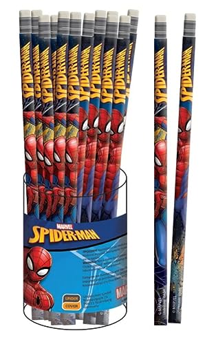 NEU Spiderman Matite con gomma, 40 pezzi