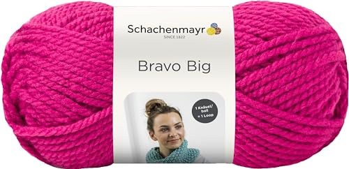Schachenmayr Bravo Big, 200G Pink Filati per Maglieria A Mano