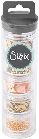 Sizzix Creazione di paillettes e perline essenziali dorate 5PK