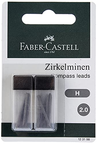 Faber-Castell – Compás de minas, 2 mm, 12 unidades)