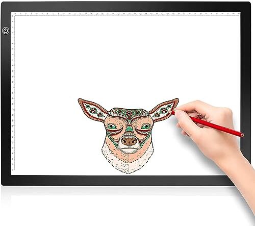 Himimi A3 LED Slim Light Pad, scheda di fotocopiatrice regolabile USB, per pittura a diamante, design artistico, animazione, schizzi, stencil