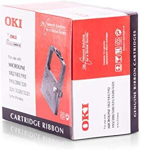 Oki Microline 182 -Original  09002303 Black Ribbon -