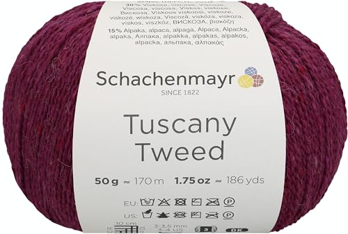 Schachenmayr Tuscany Tweed 00034 Tweed, circa 170 m, lampone, 50 g