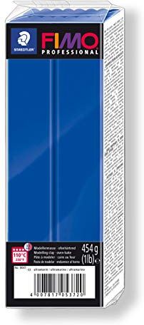 Staedtler Rayher  Pasta modellabile termoindurente Fimo Professional, Panetto grande da 454g, colore Ultramarine