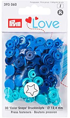 Prym Love Fasteners, Blue, 12 x 7 x 2 cm