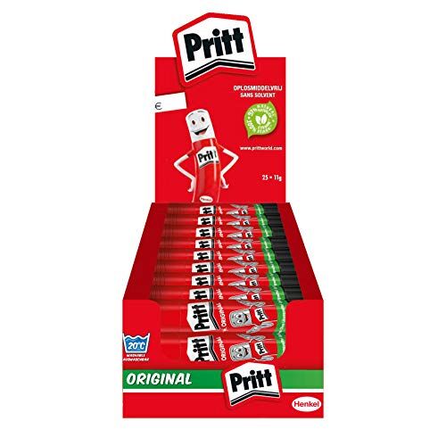 Pritt Colla stick, sicura e adatta ai bambini, per lavori di arte e artigianato, colla forte per scuola e cancelleria, 25 x 11 g  Pen