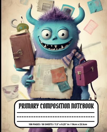 Montorvino, Ana Laura Primary Composition Notebook: k-2 Monsters Journal Journey to the Monster Kingdom: Dive into Storytelling and Artistry: Essential for Every Budding Creative