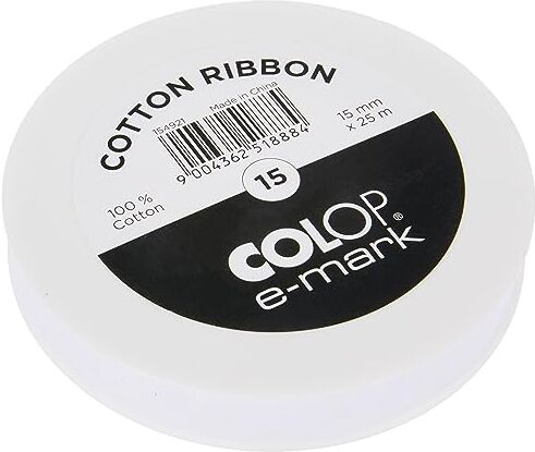 Colop e-mark Nastro di cotone, 15 mm x 25 m