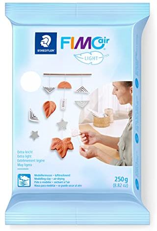 Staedtler 8131 Pasta per modellare Fimo air light, adatta a microonde, 250 g, colore: Bianco